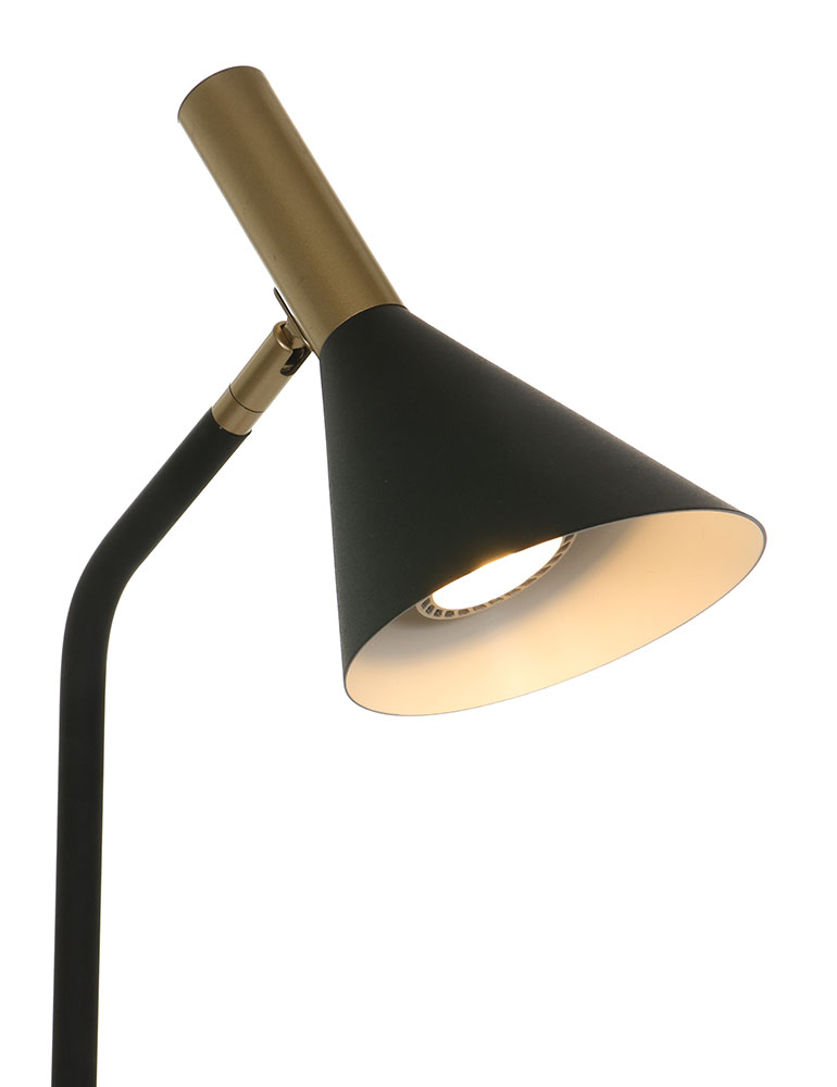Lampe à poser avec pied courbé Anne’s Choice de Anne Lighting noir et or – Image 7