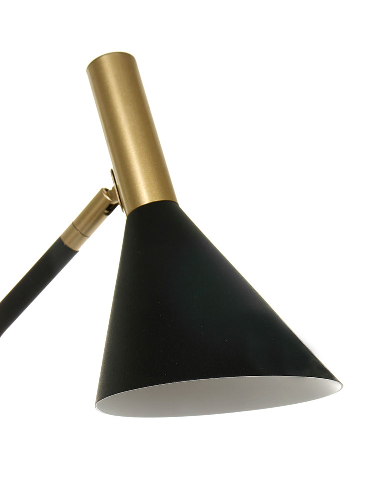 Lampe à poser avec pied courbé Anne’s Choice de Anne Lighting noir et or – Image 8