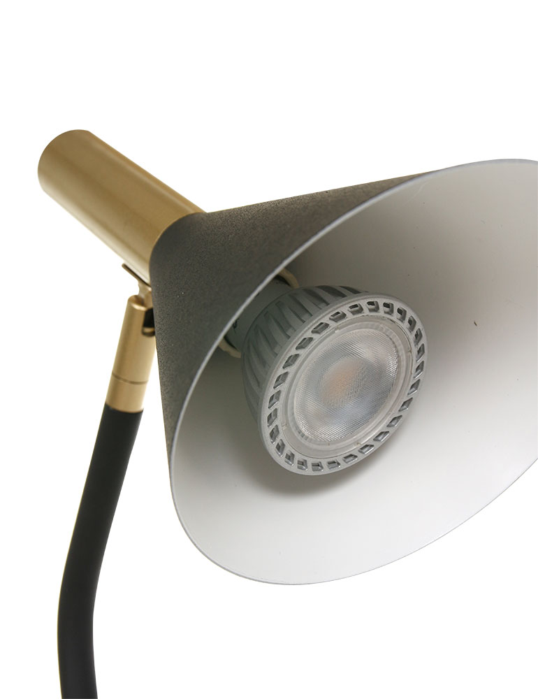 Lampe à poser avec pied courbé Anne’s Choice de Anne Lighting noir et or – Image 9