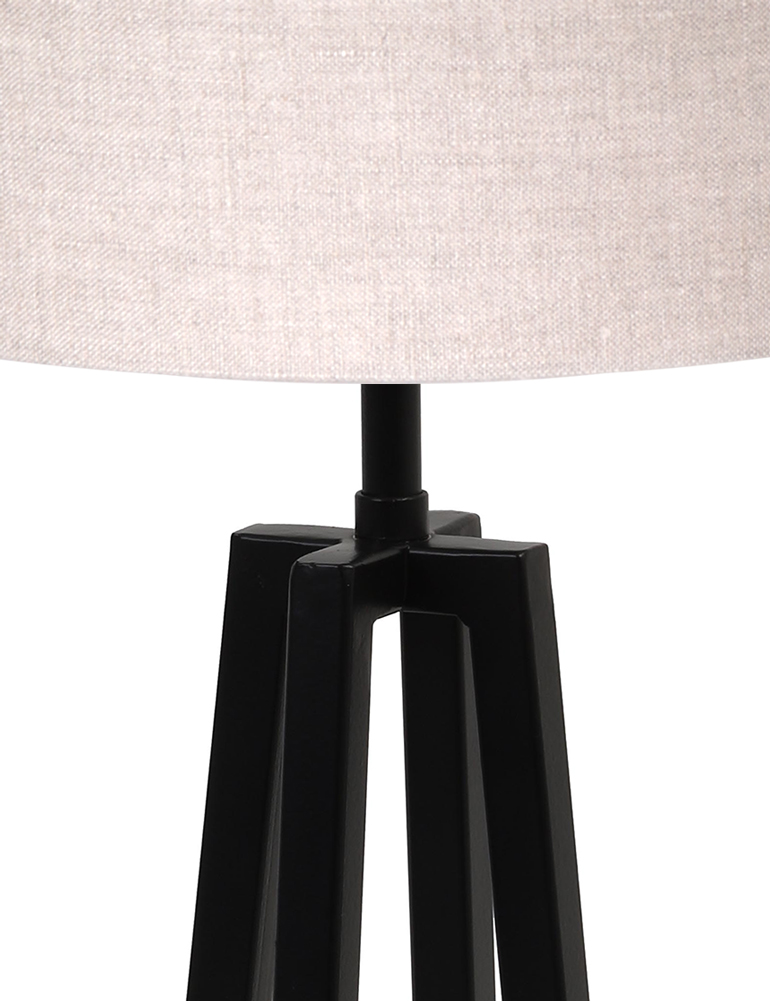 Lampe à poser beige avec base noire Light & Living Miley – Image 2