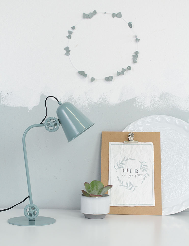 Lampe à poser bleue Anne Dolphin – Image 3