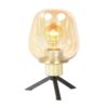 lampe a-poser design en-verre-opaque trepied-dore-steinhauer-reflexion-laiton-et-noir-2683me