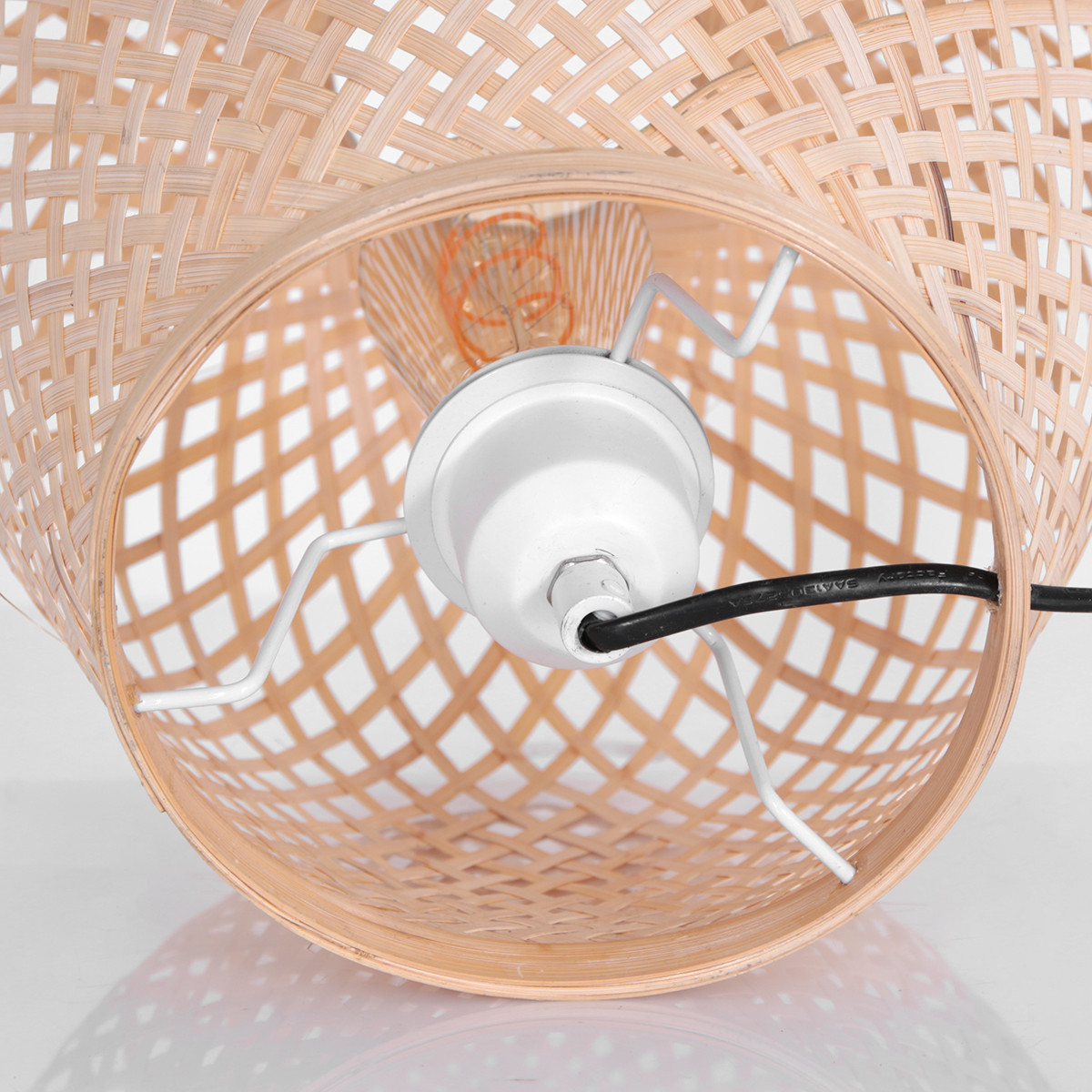 Lampe à poser en bambou Anne Lighting Maze beige – Image 9