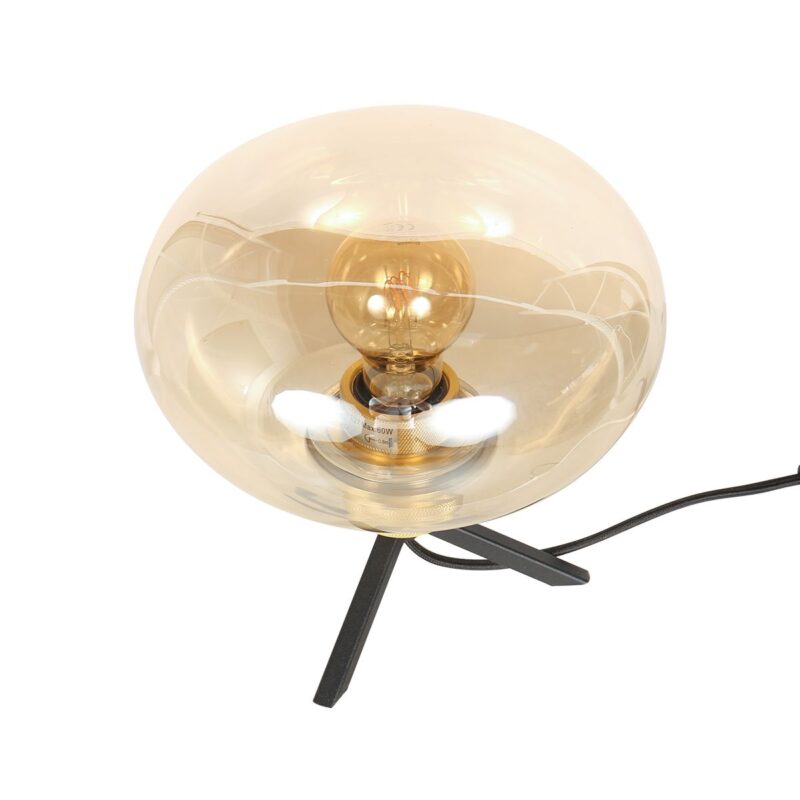 lampe-a-poser-en-verre-opaque-sphere-plate-socle-dore-steinhauer-reflexion-amber-et-noir-2681me-8
