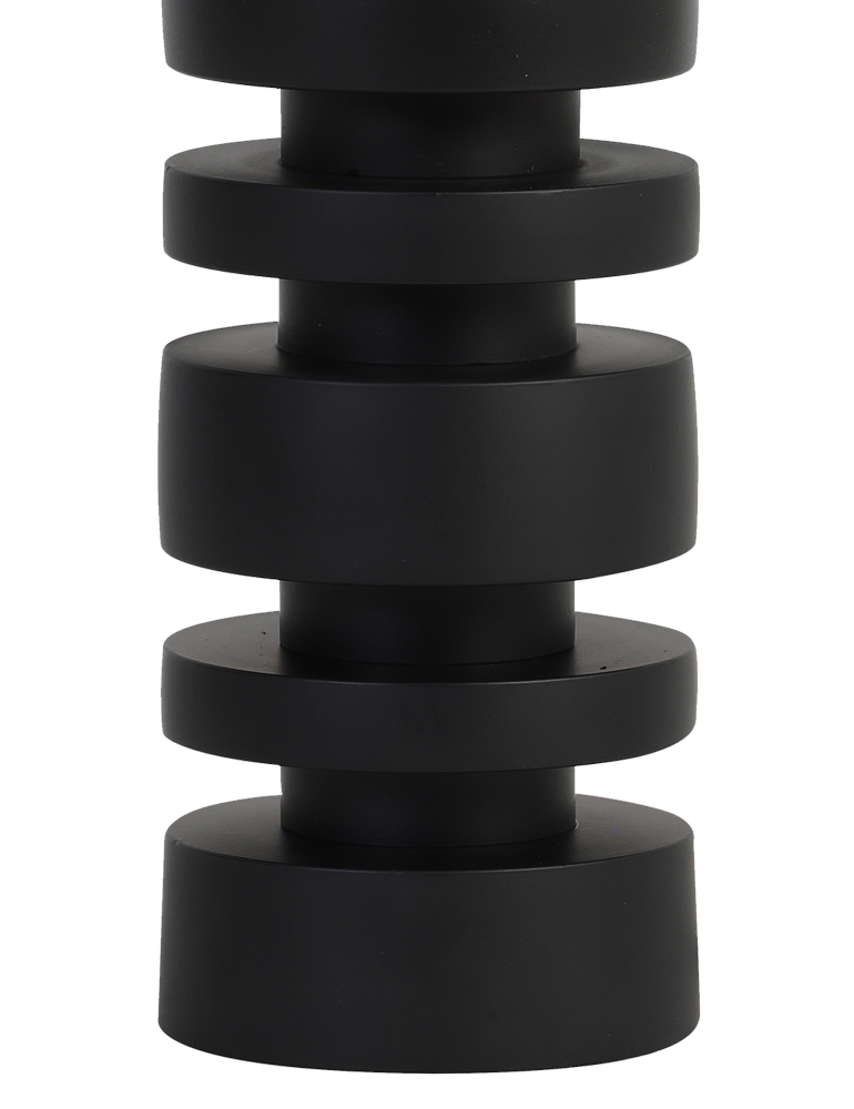 Lampe à poser forme géométrique abat-jour noir Light & Living Desley – Image 4