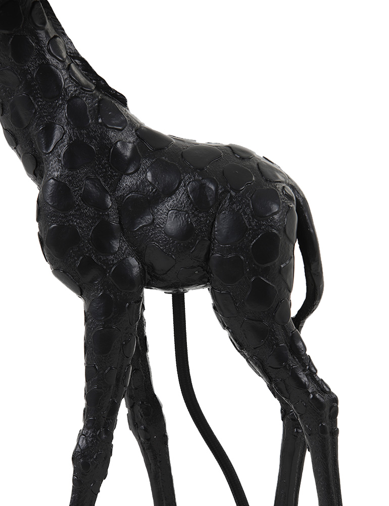 Lampe à poser girafe abat-jour vert Light & Living noir – Image 4