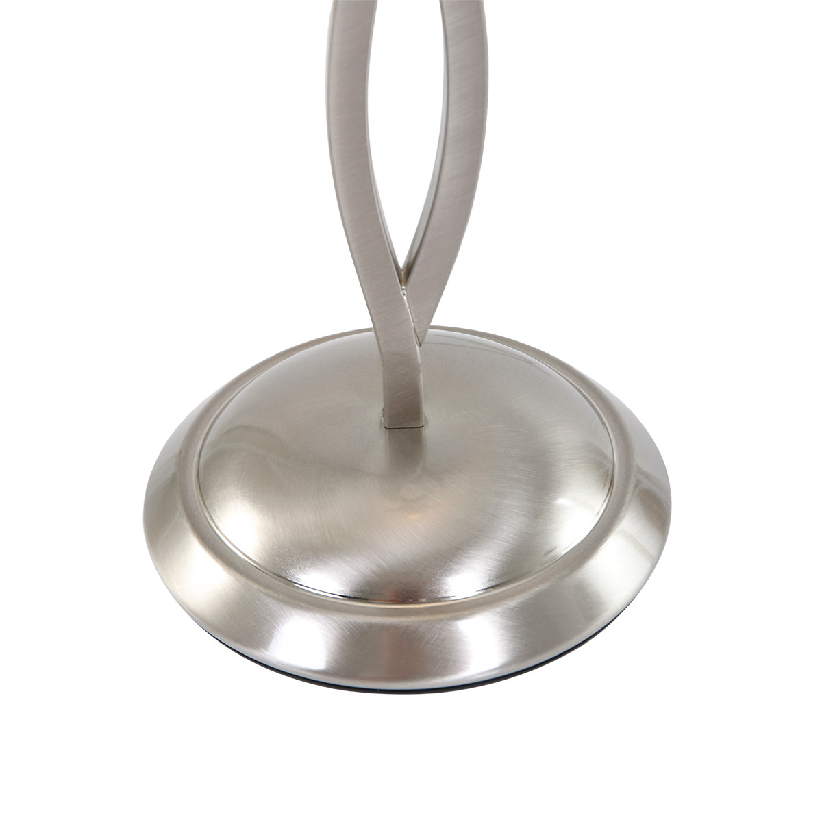 Lampe de table acier abat-jour verre laiteux torsadé Steinhauer Capri – Image 7