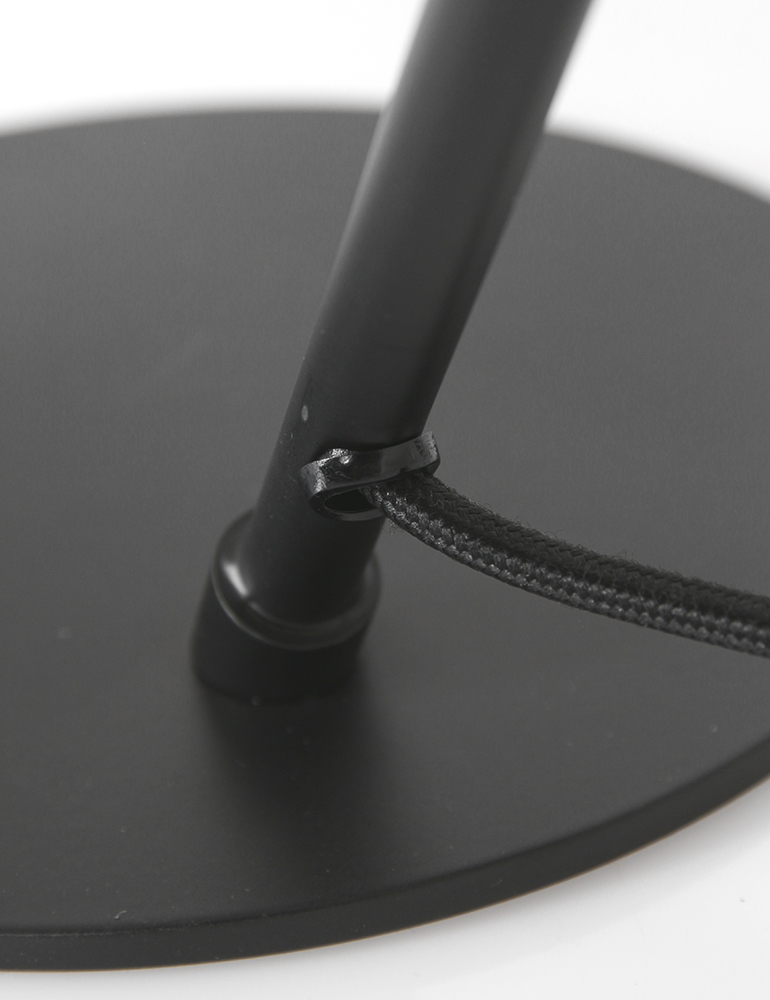 Lampe à poser noir de forme rétro Orion Light & Living – Image 4