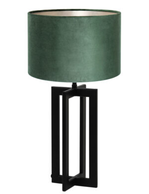 lampe-a-poser-noire-frame-avec-abat-jour-vert-light-et-living-mace-8457zw