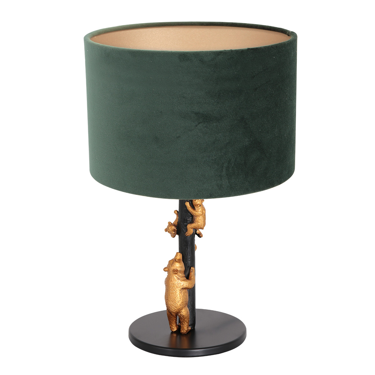 lampe-a-poser-oursons-dores-anne-light-et-home-abat-jour-velours-vert-8233zw