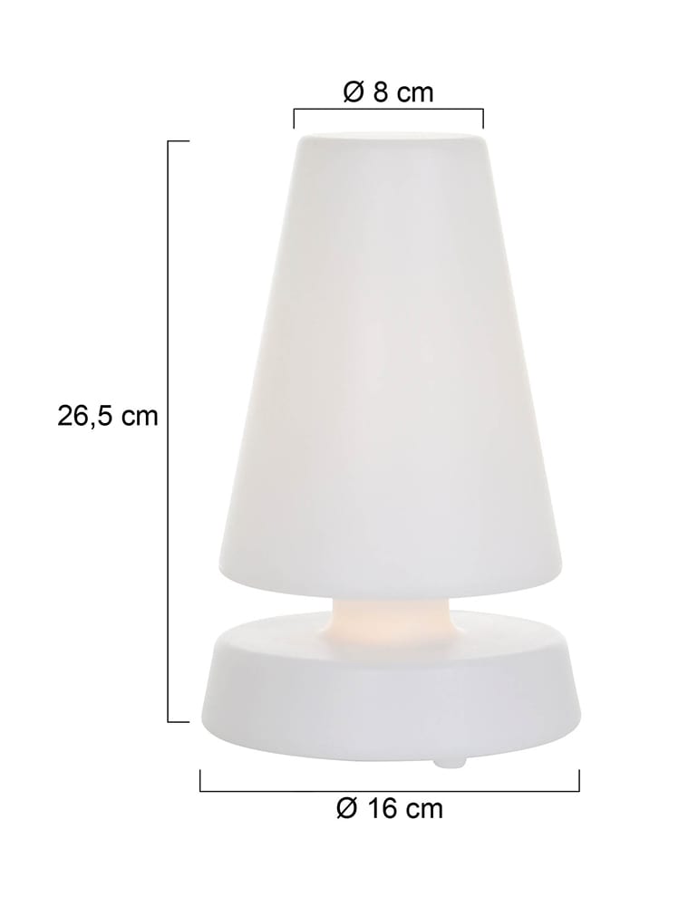 Lampe à poser pour extérieur Catch Lighting de Anne Lighting blanc – Image 5