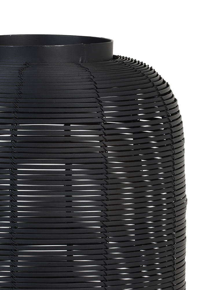 Lampe à poser rotin en métal Tomek Light & Living noir – Image 3
