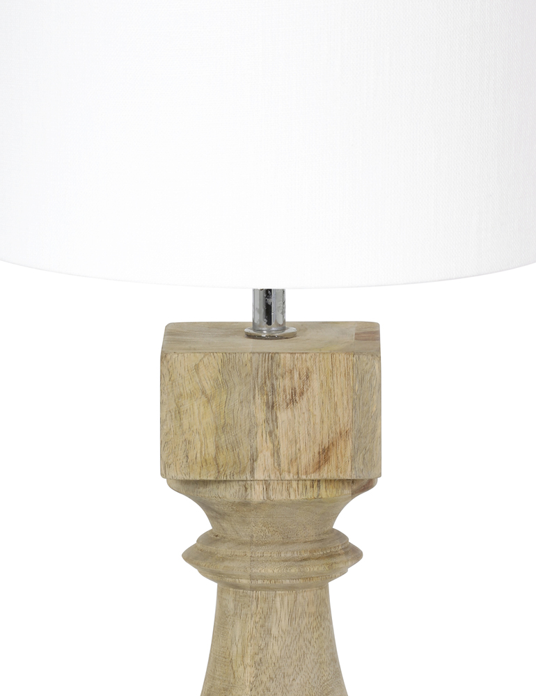 Lampe à poser scandinave Light & Living Cumani abat-jour blanc – Image 2