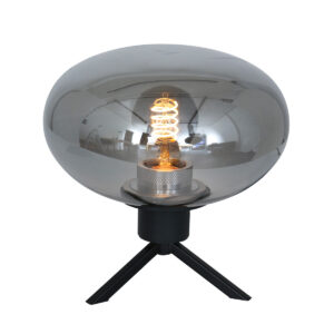 lampe-a-poser-sphere-plate-en-verre-fume-reflexion-steinhauer-2681zw