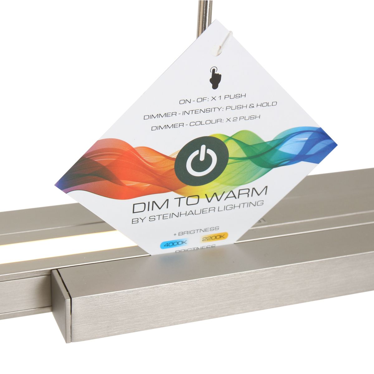 Lampe à suspension extensible Steinhauer Zelena en acier – Image 21