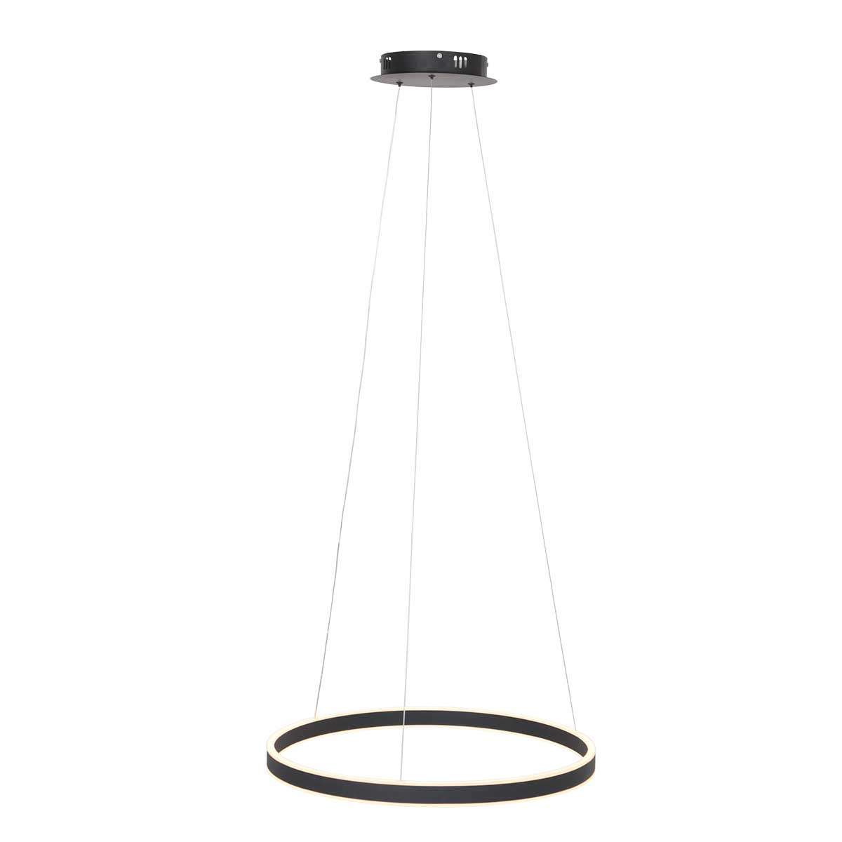 Suspension minimaliste noire en forme d'anneau Steinhauer Ringlux – Image 11