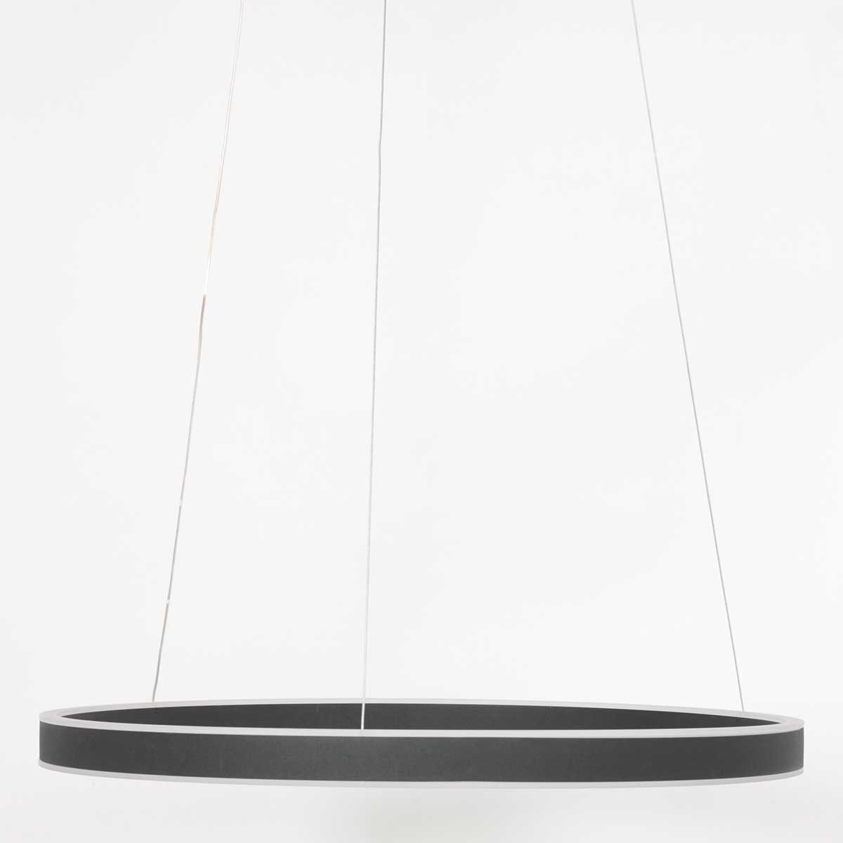 Suspension minimaliste noire en forme d'anneau Steinhauer Ringlux – Image 4