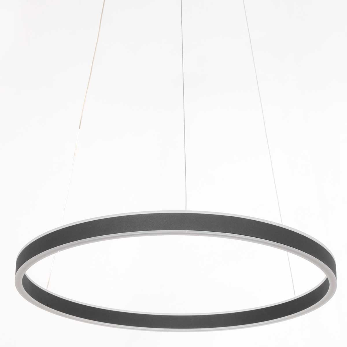 Suspension minimaliste noire en forme d'anneau Steinhauer Ringlux – Image 5