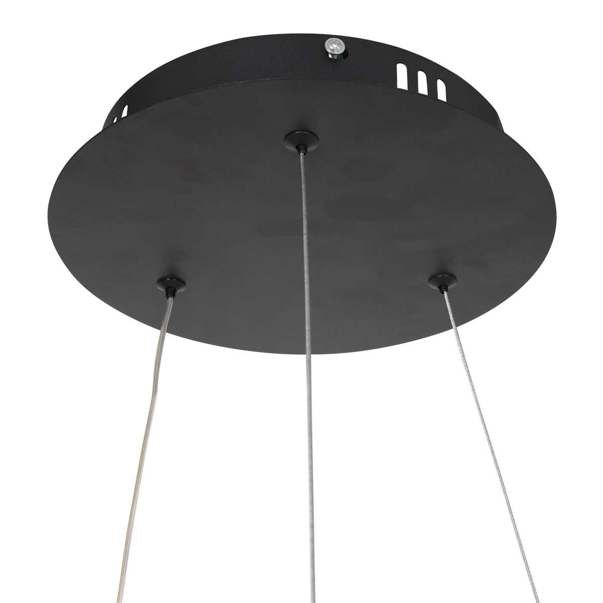 Suspension minimaliste noire en forme d'anneau Steinhauer Ringlux – Image 6