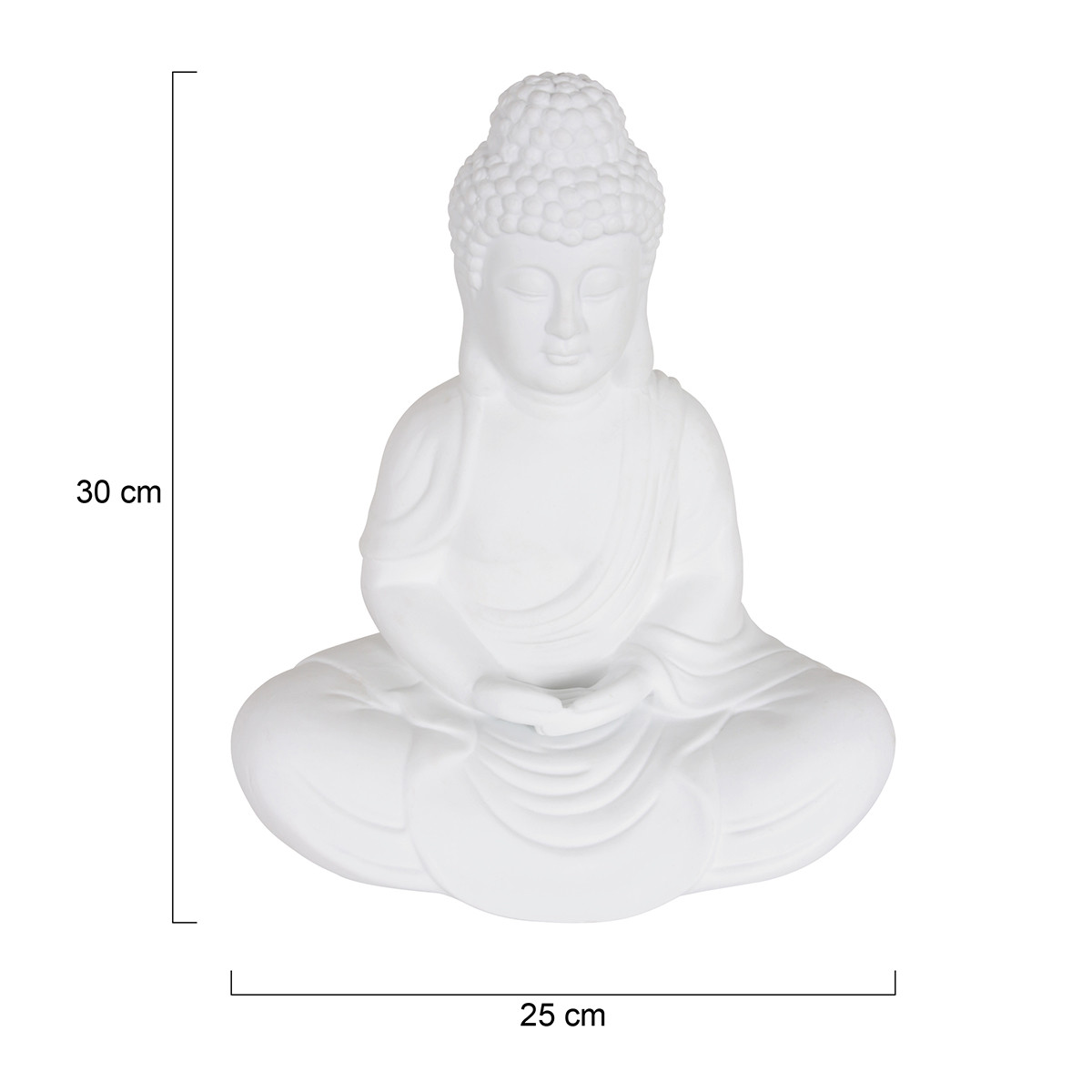 Lampe bouddha en pierre Anne Lighting Jazz blanc – Image 6