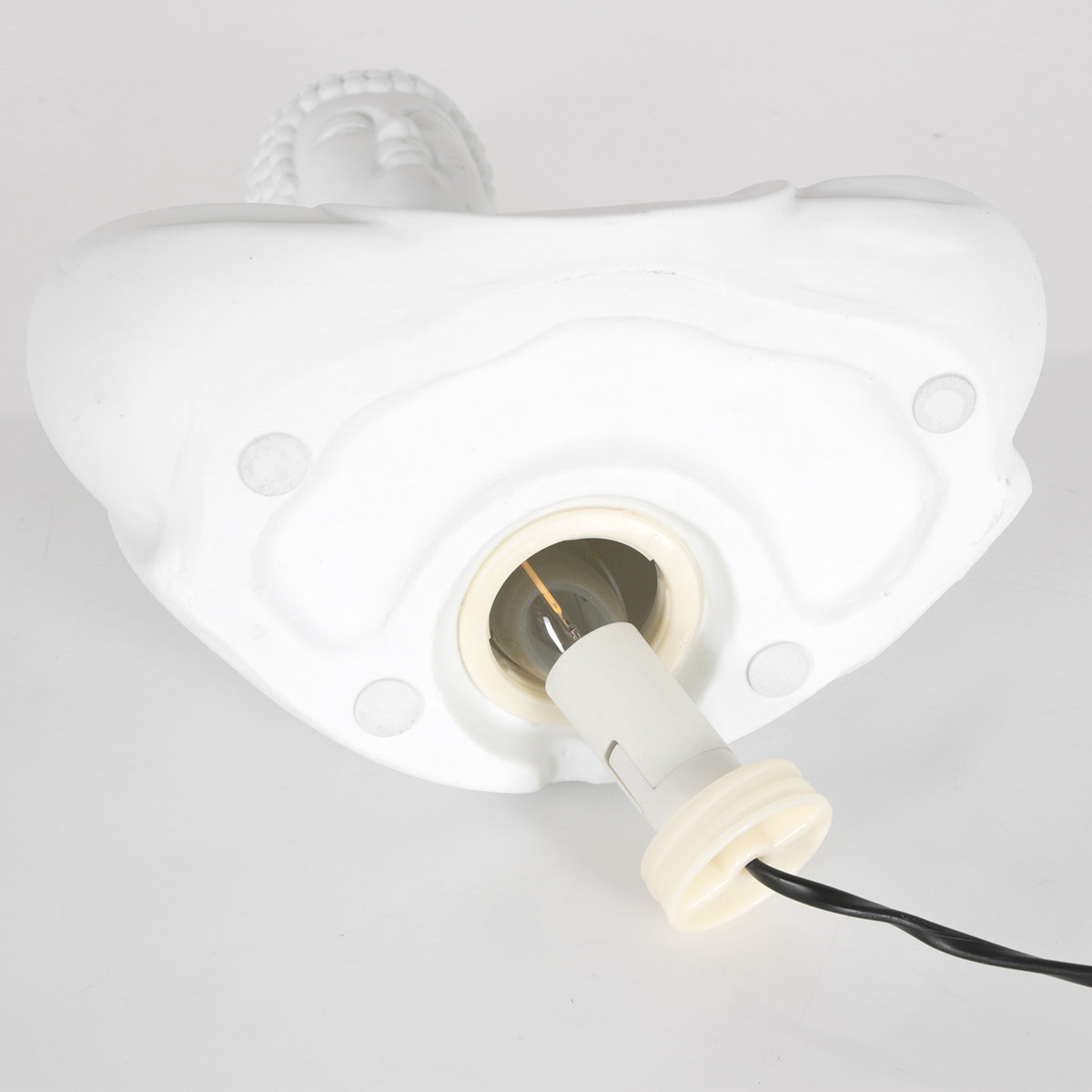Lampe bouddha en pierre Anne Lighting Jazz blanc – Image 8