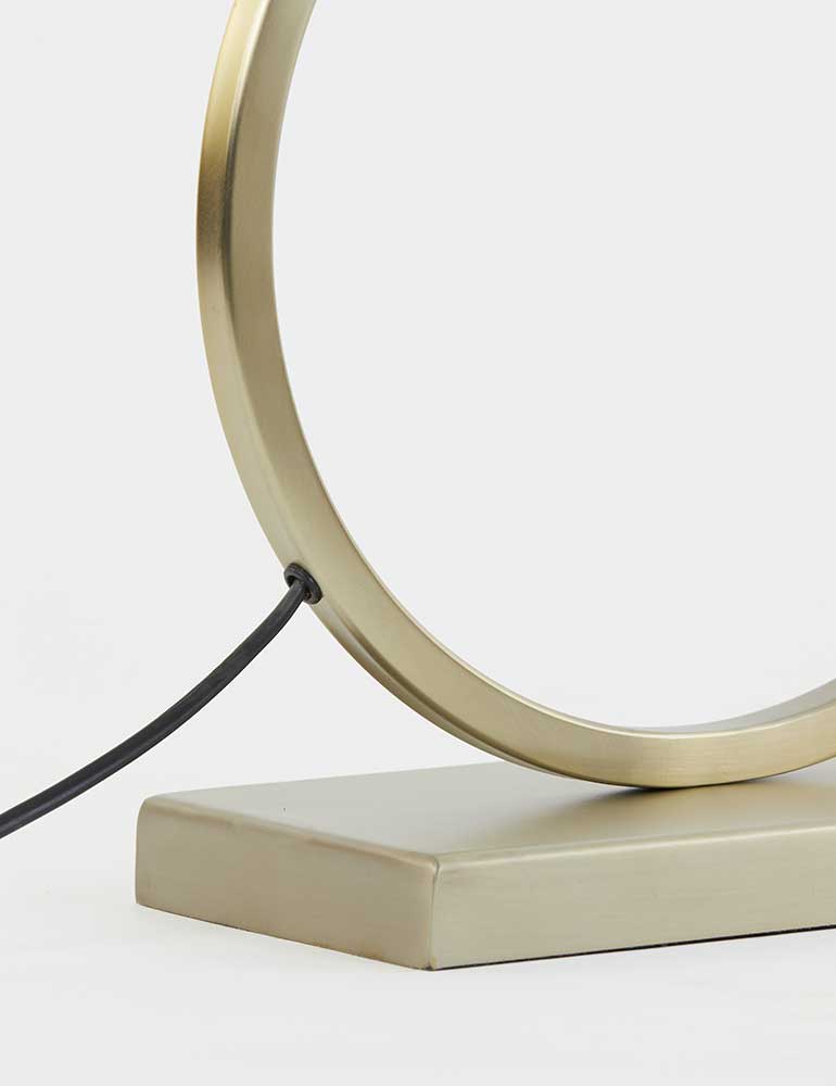 Lampe contemporaine cercle Light & Living Liva or et noir – Image 4