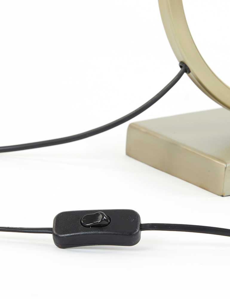 Lampe contemporaine cercle Light & Living Liva or et noir – Image 7