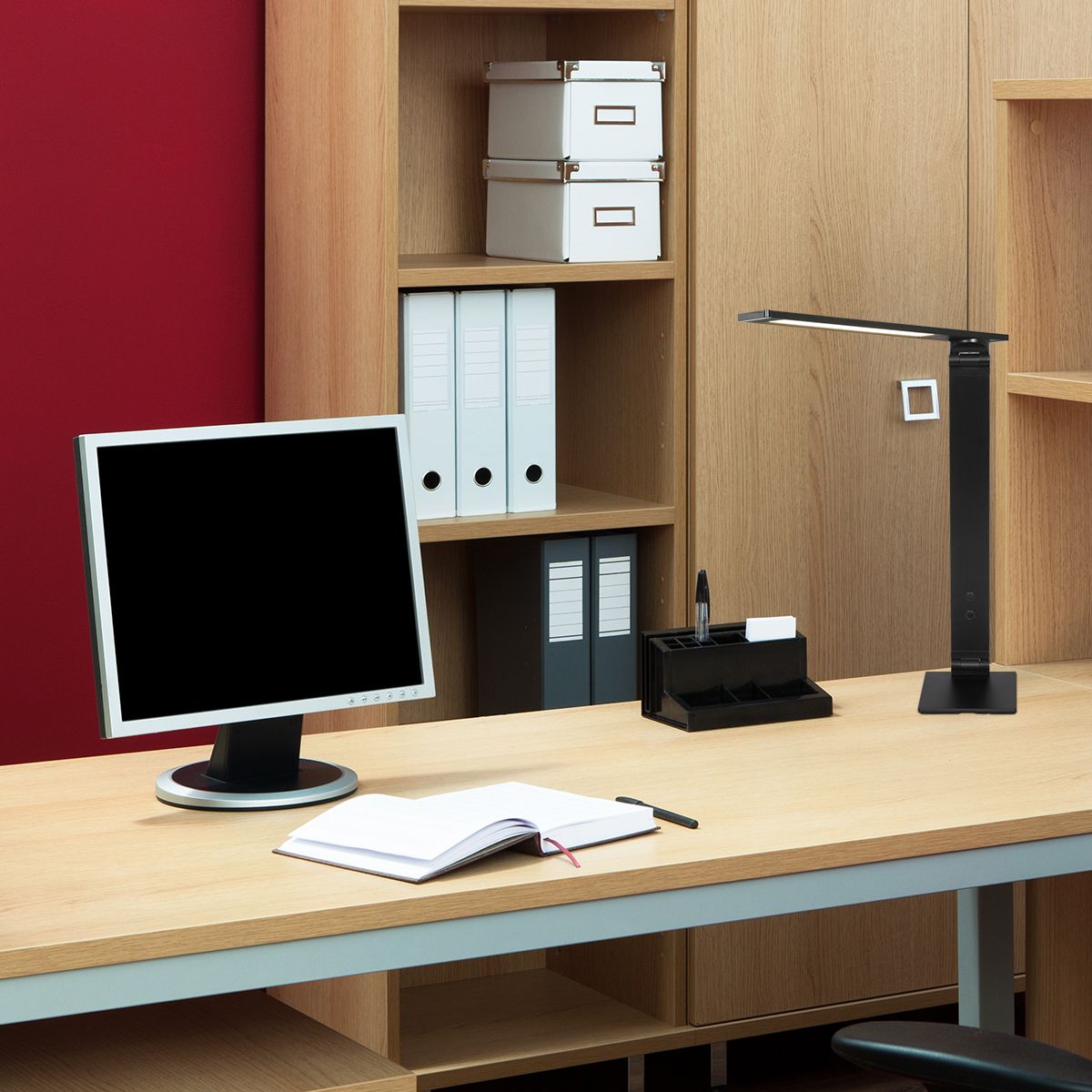 Lampe de bureau LED à lumière graduable Serenade Steinhaueur noir – Image 18