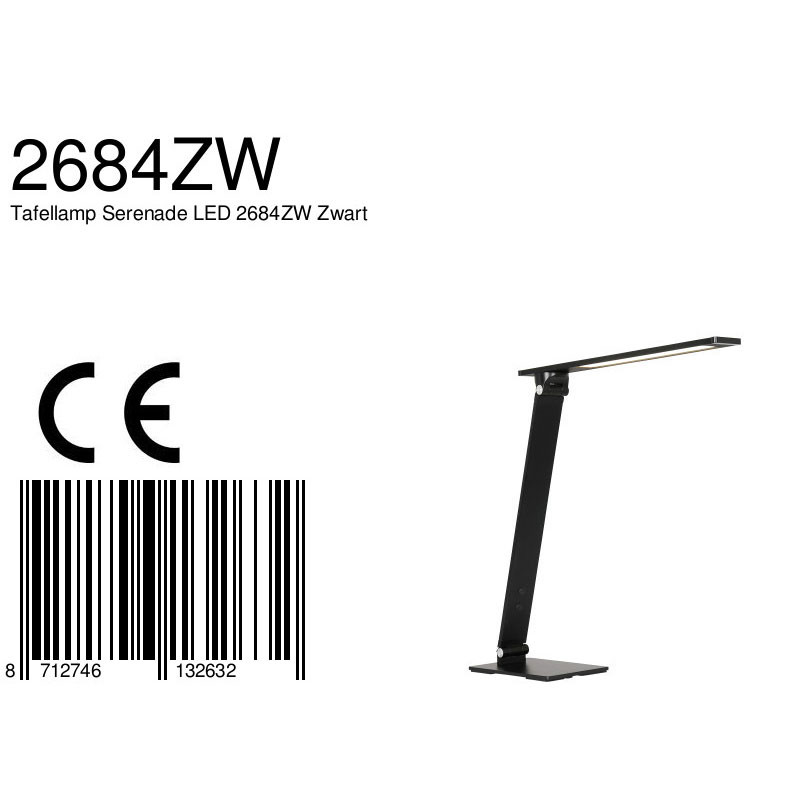 Lampe de bureau LED à lumière graduable Serenade Steinhaueur noir – Image 9