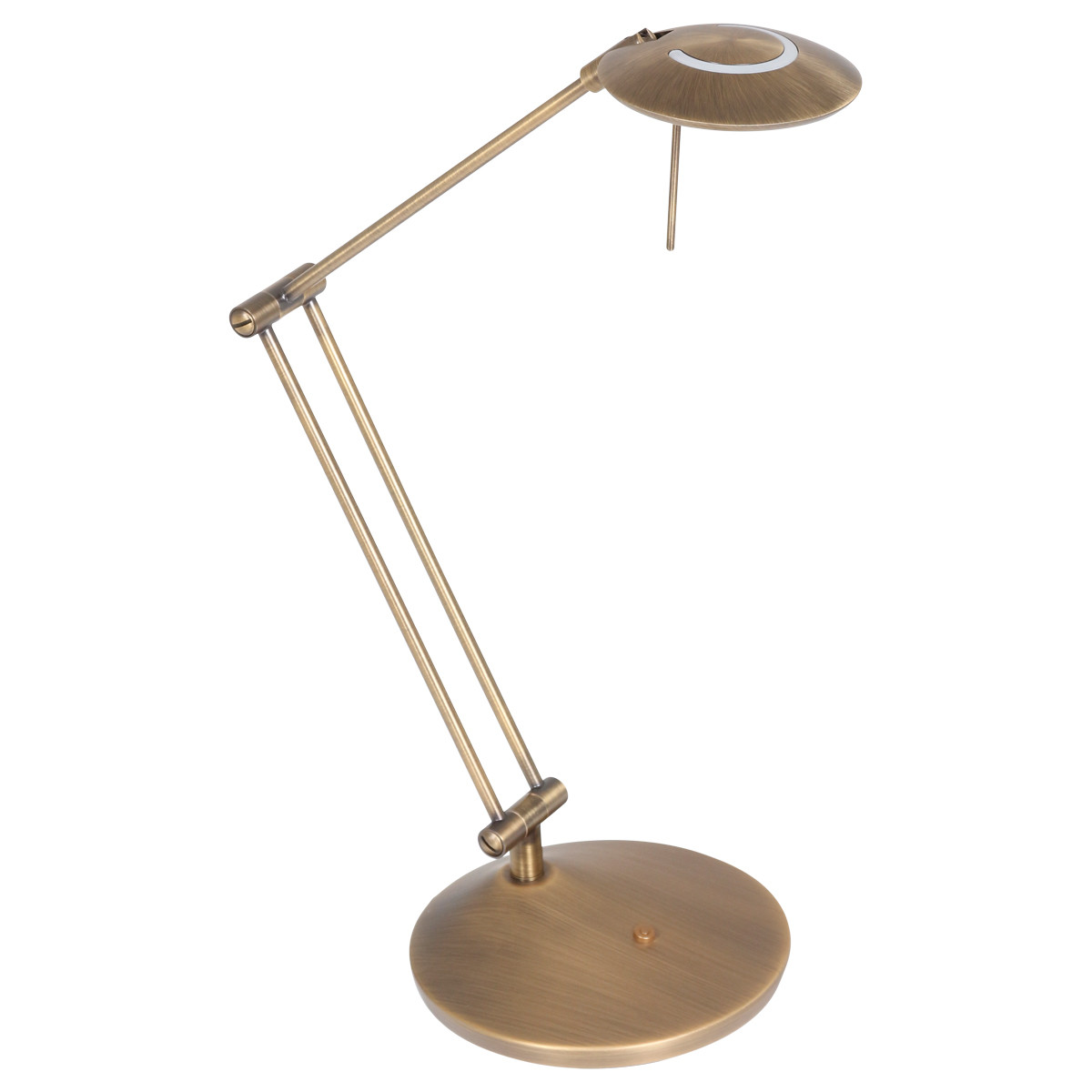 Lampe de table classique en métal et plastique brun Steinhauer Zodiac LED – Image 2
