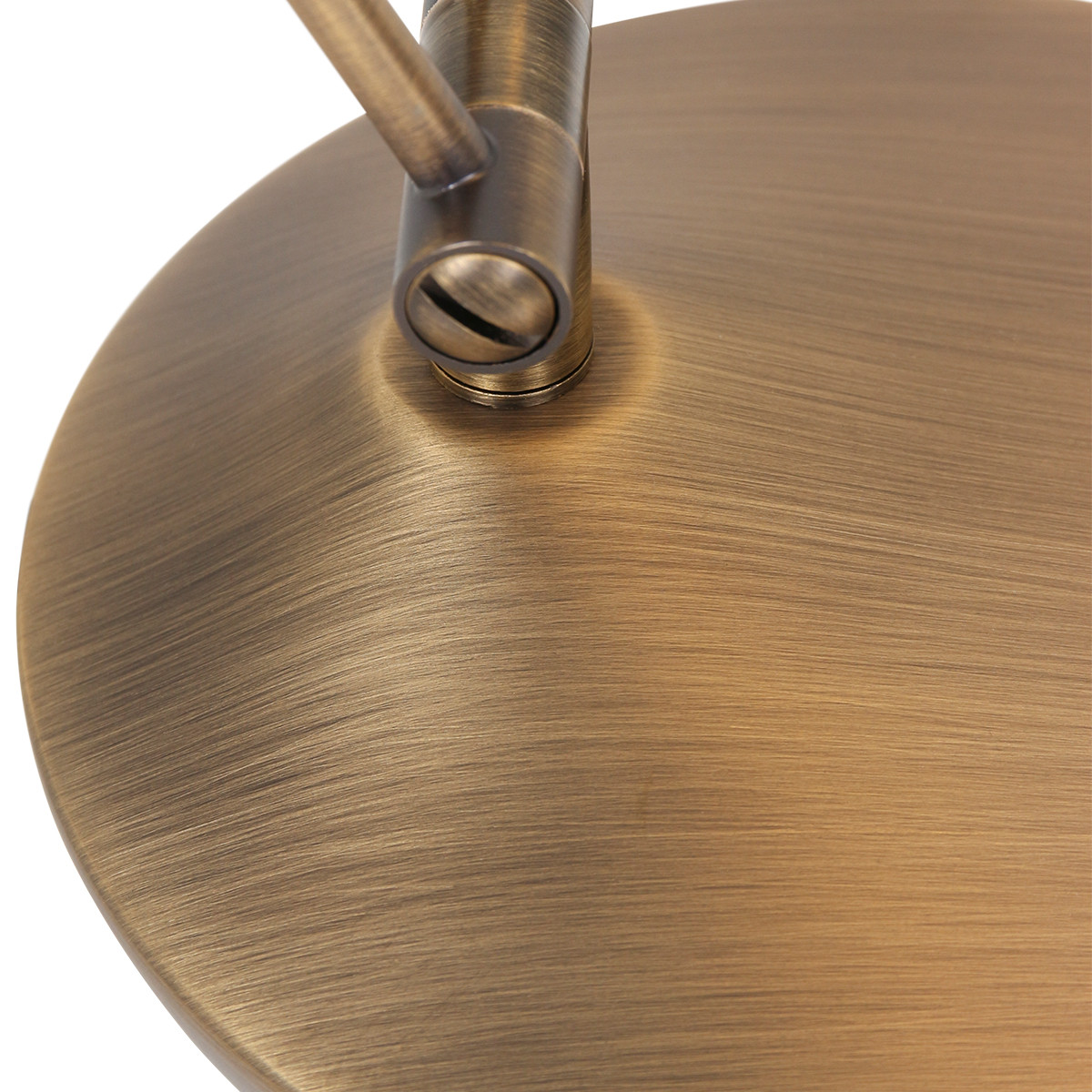 Lampe de table classique en métal et plastique brun Steinhauer Zodiac LED – Image 4