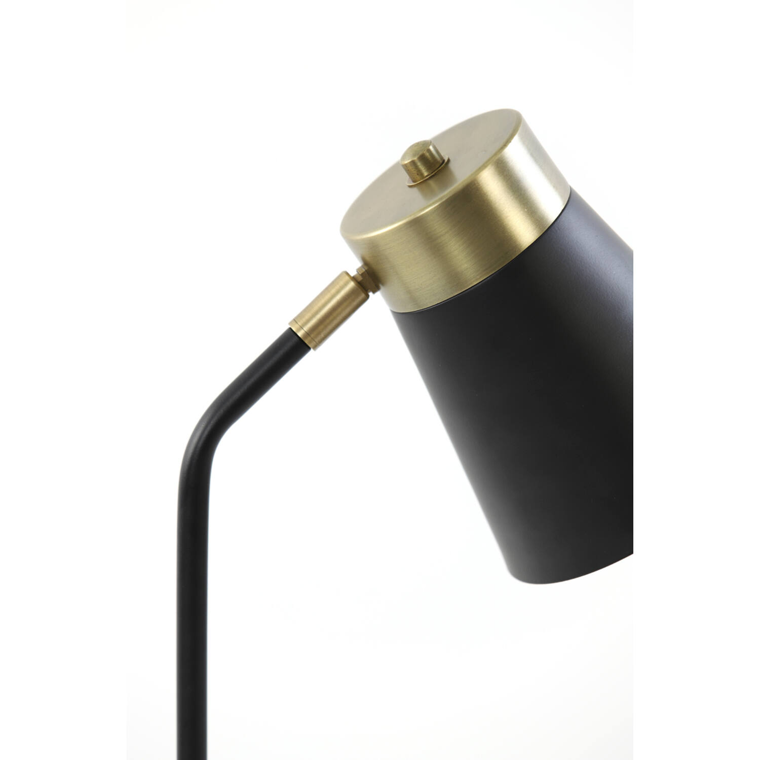 Lampe de bureau moderne noire et dorée Light & Living Braja – Image 5