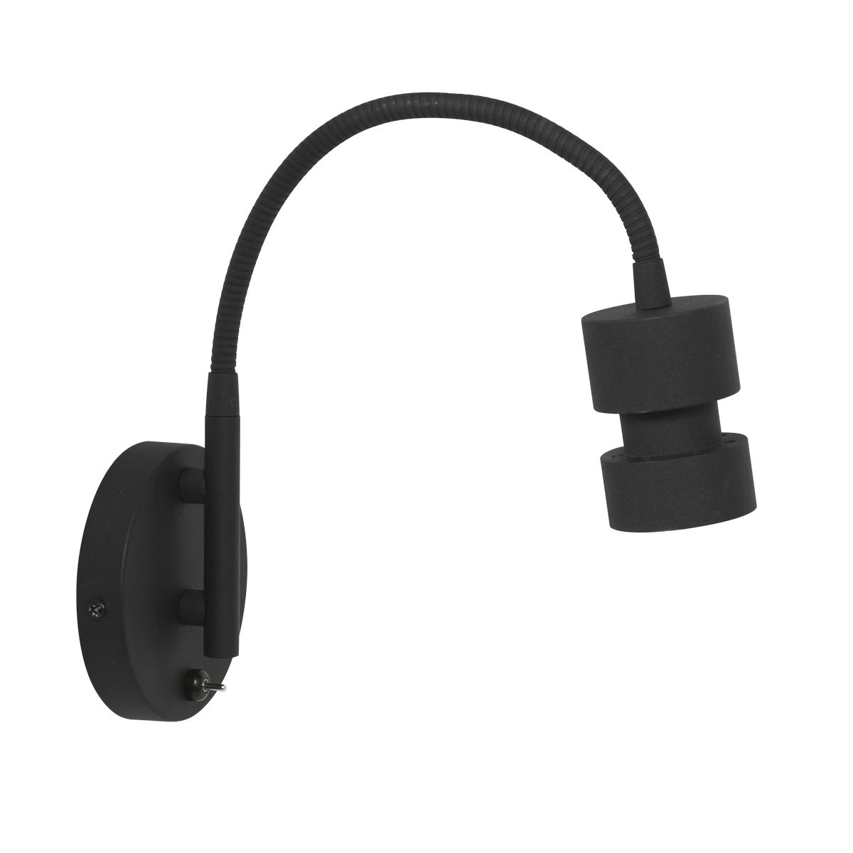 Applique murale moderne en métal noir Steinhauer Natasja LED – Image 2