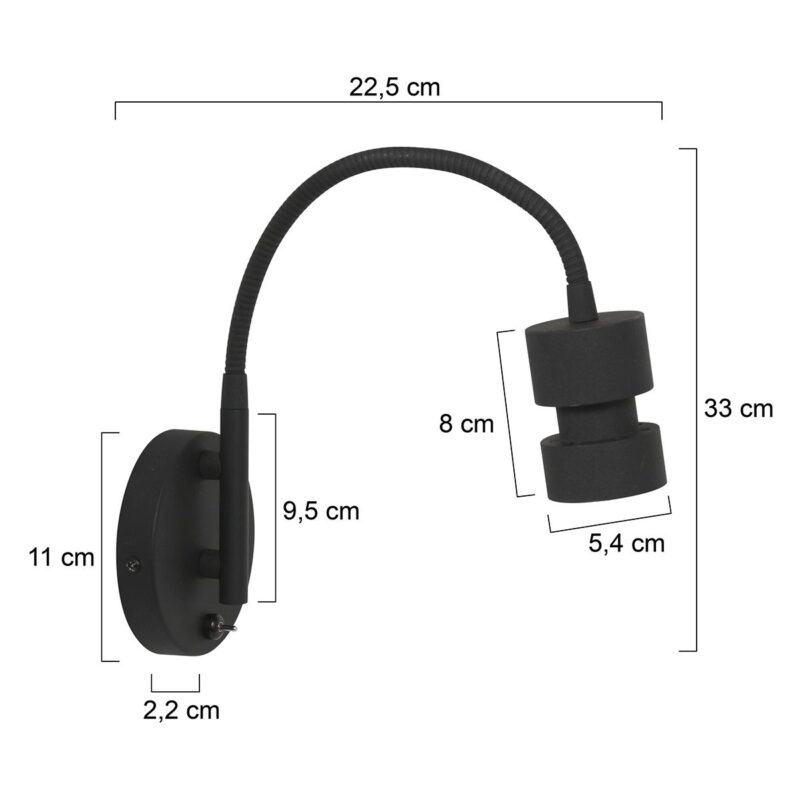 lampe-de-chevet-flexible-avec-interrupteur-steinhauer-natasja-led-noir-3094zw-6