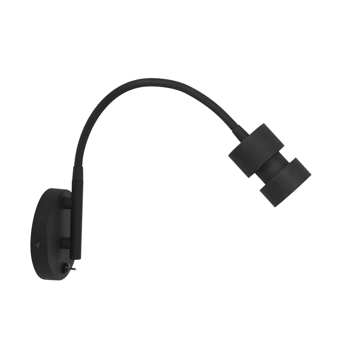 Applique murale moderne en métal noir Steinhauer Natasja LED – Image 9