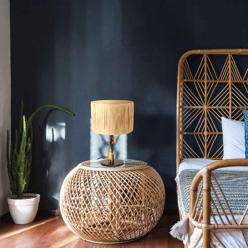 Lampe avec ours design Anne Light & Home Animaux bleu et noir