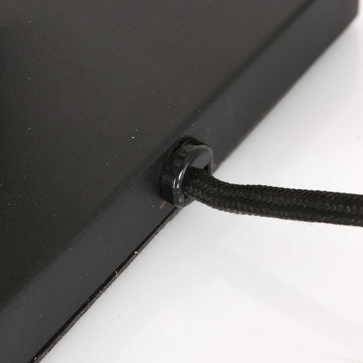 Lampe de chevet pied noir droit abat-jour raphia Steinhauer Stang naturel et noir – Image 12