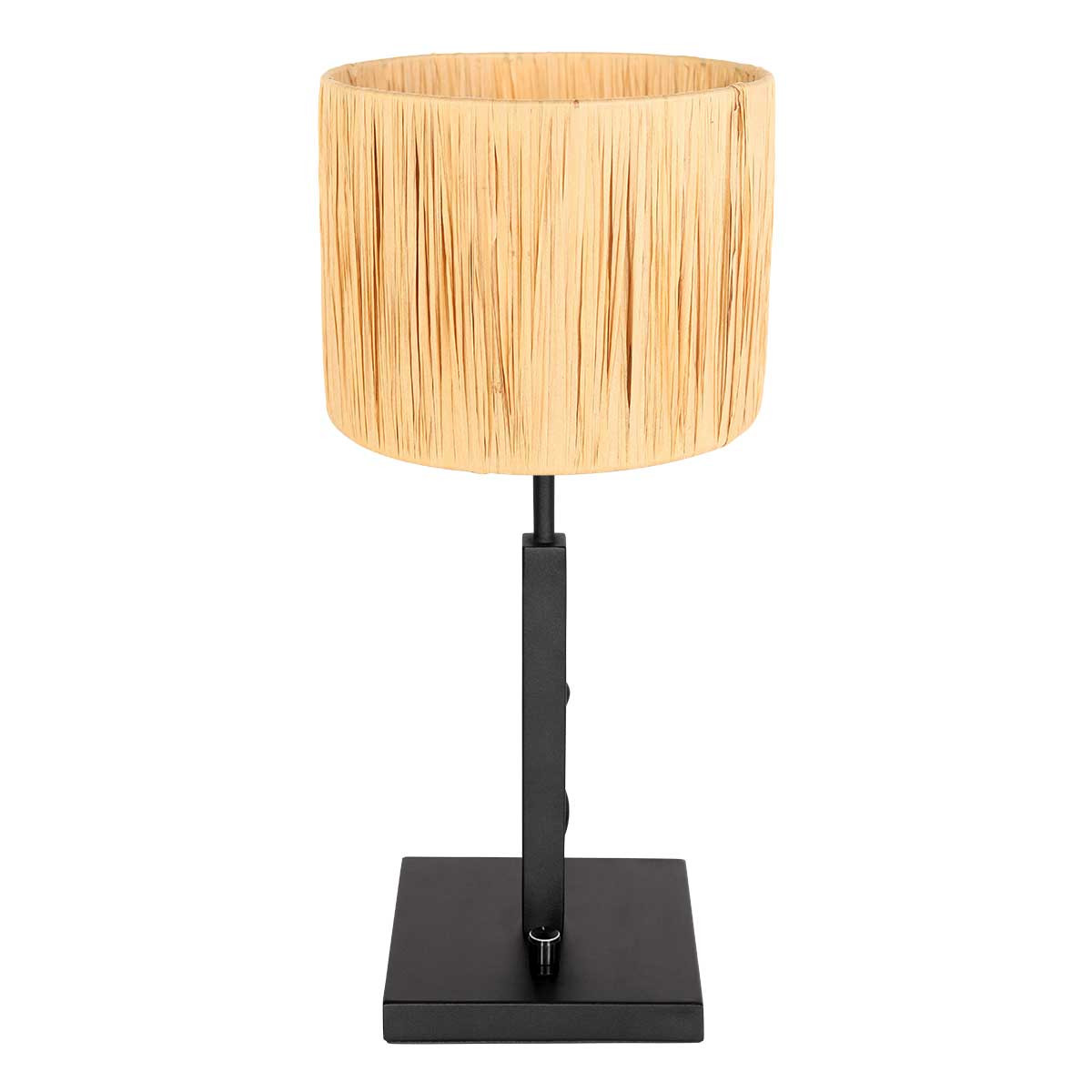 lampe-de-chevet-pied-noir-droit-abat-jour-raphia-steinhauer-stang-naturel-et-noir-3708zw