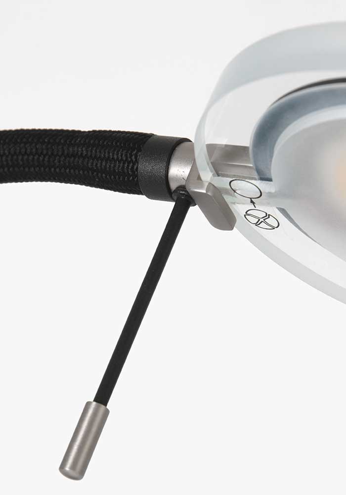 Lampe de chevet Steinhauer Turound verre fumé noir – Image 9