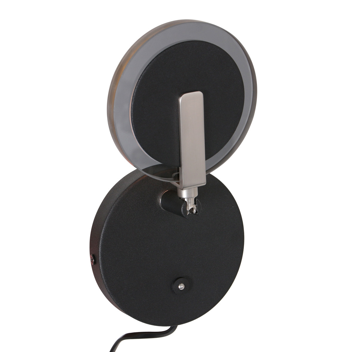 Lampe de chevet verre fumé Steinhauer Turound noir – Image 3
