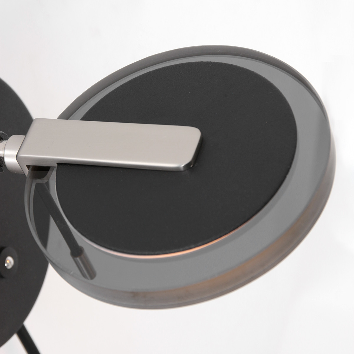 Lampe de chevet verre fumé Steinhauer Turound noir – Image 5