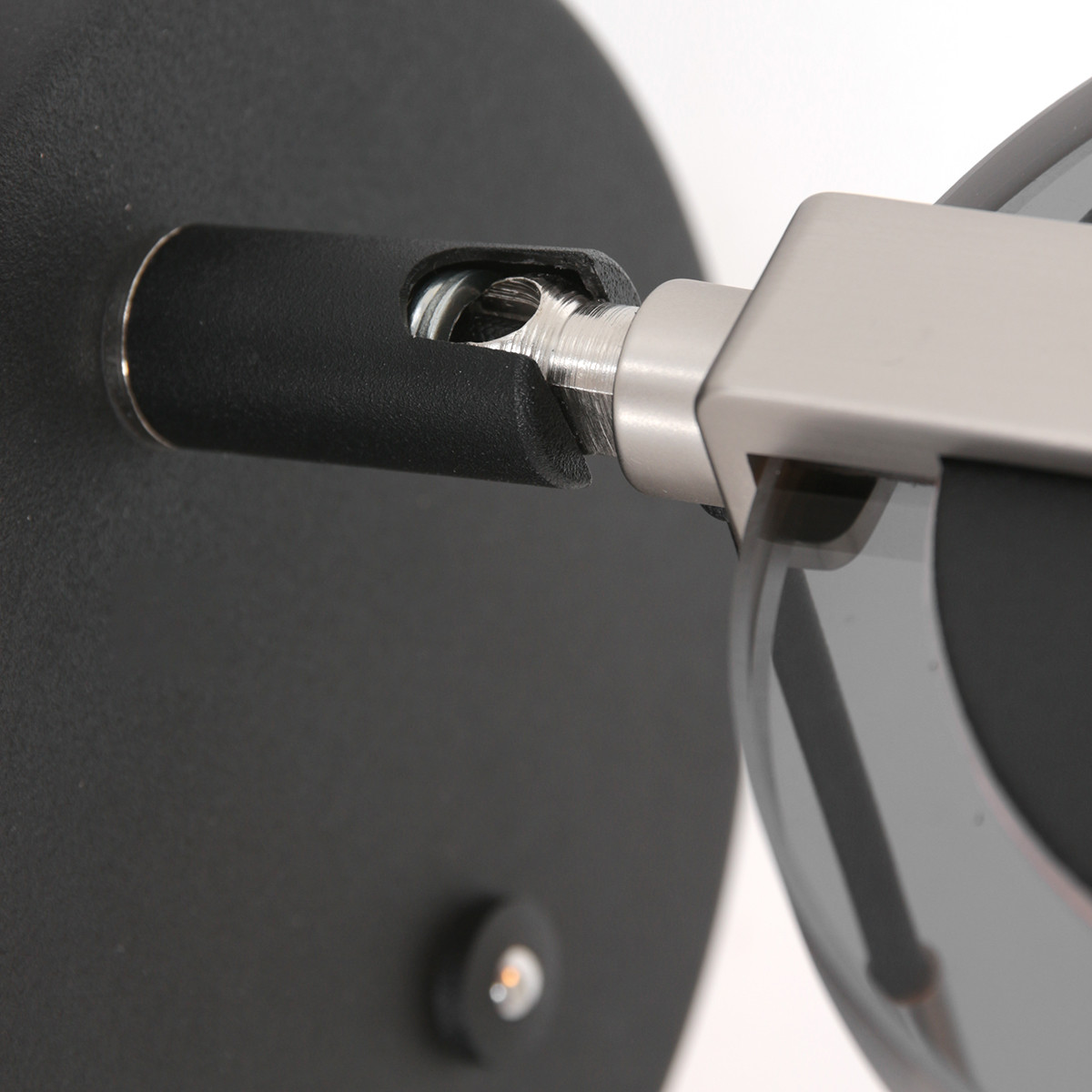 Lampe de chevet verre fumé Steinhauer Turound noir – Image 6