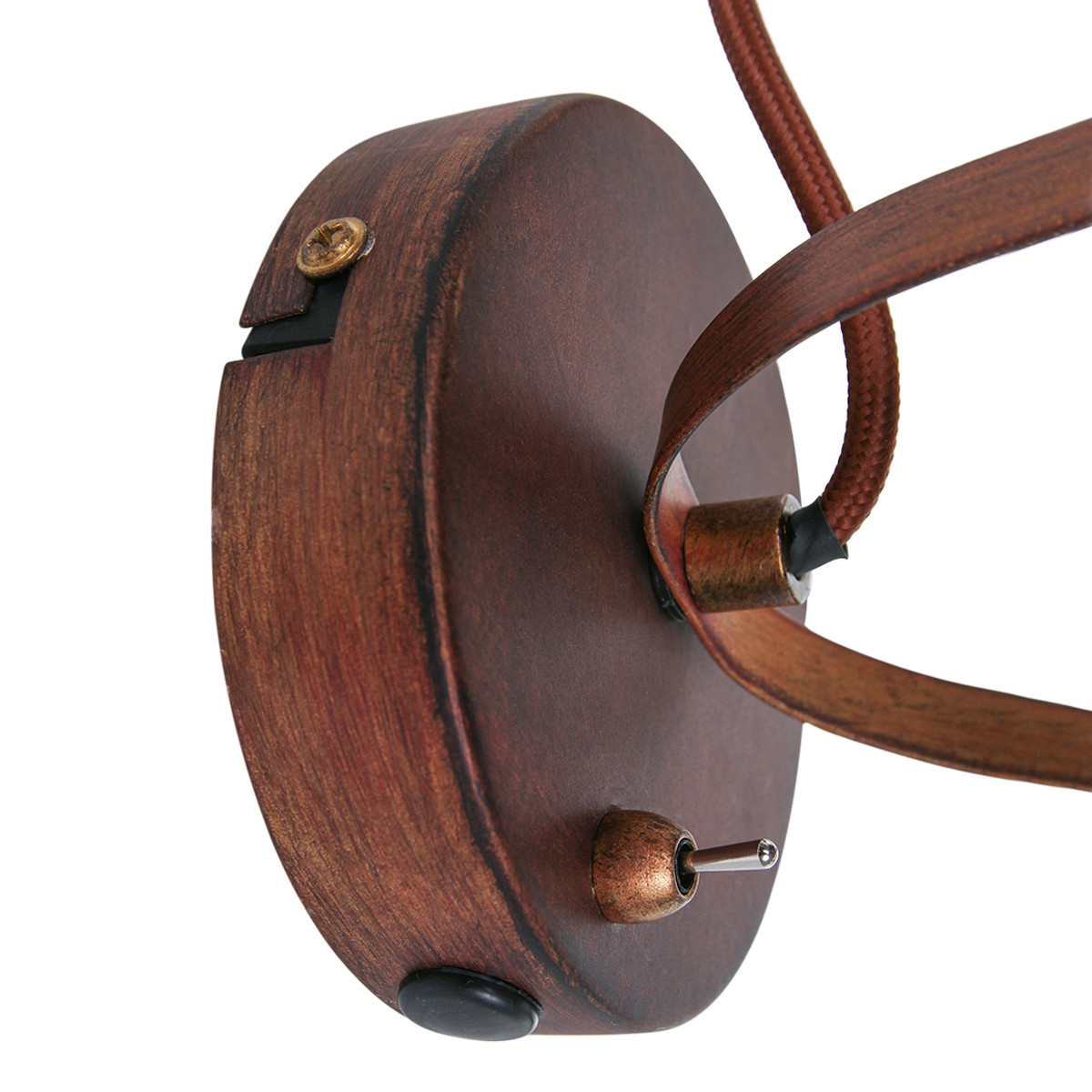 Spot industriel en métal brun et verre Mexlite Paco – Image 5