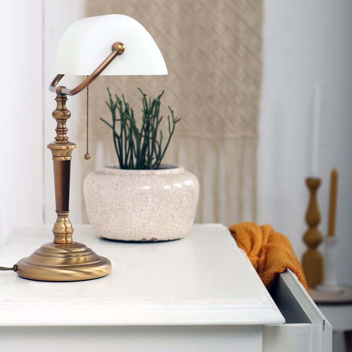 Lampe banquier bronze classique Steinhauer Ancilla – Image 3