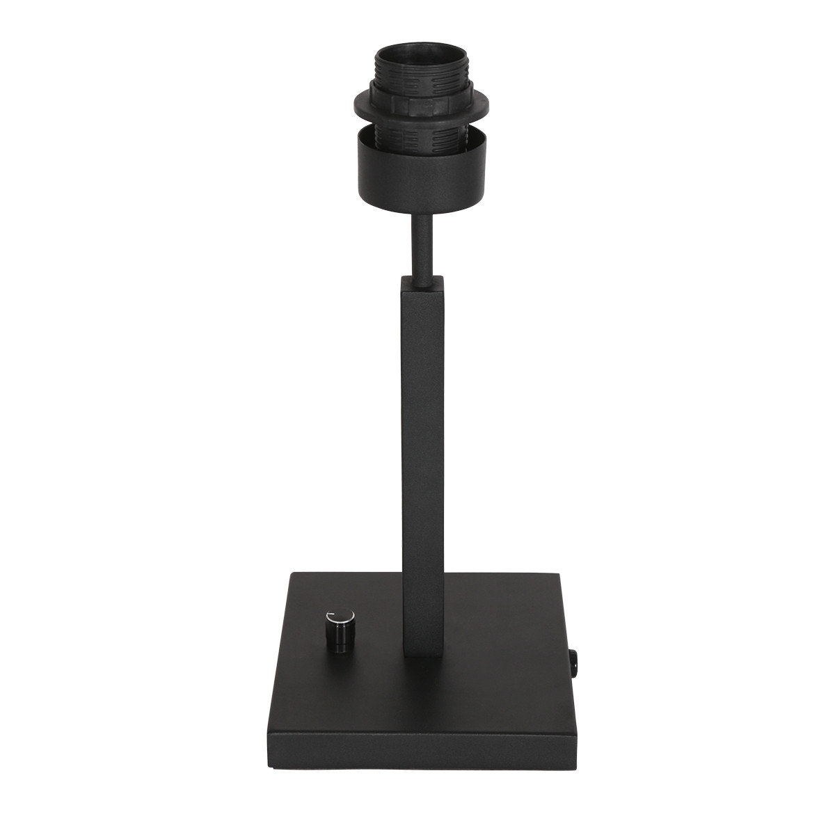 Lampe de table abat-jour en lin blanc Steinhauer Stang noir – Image 3