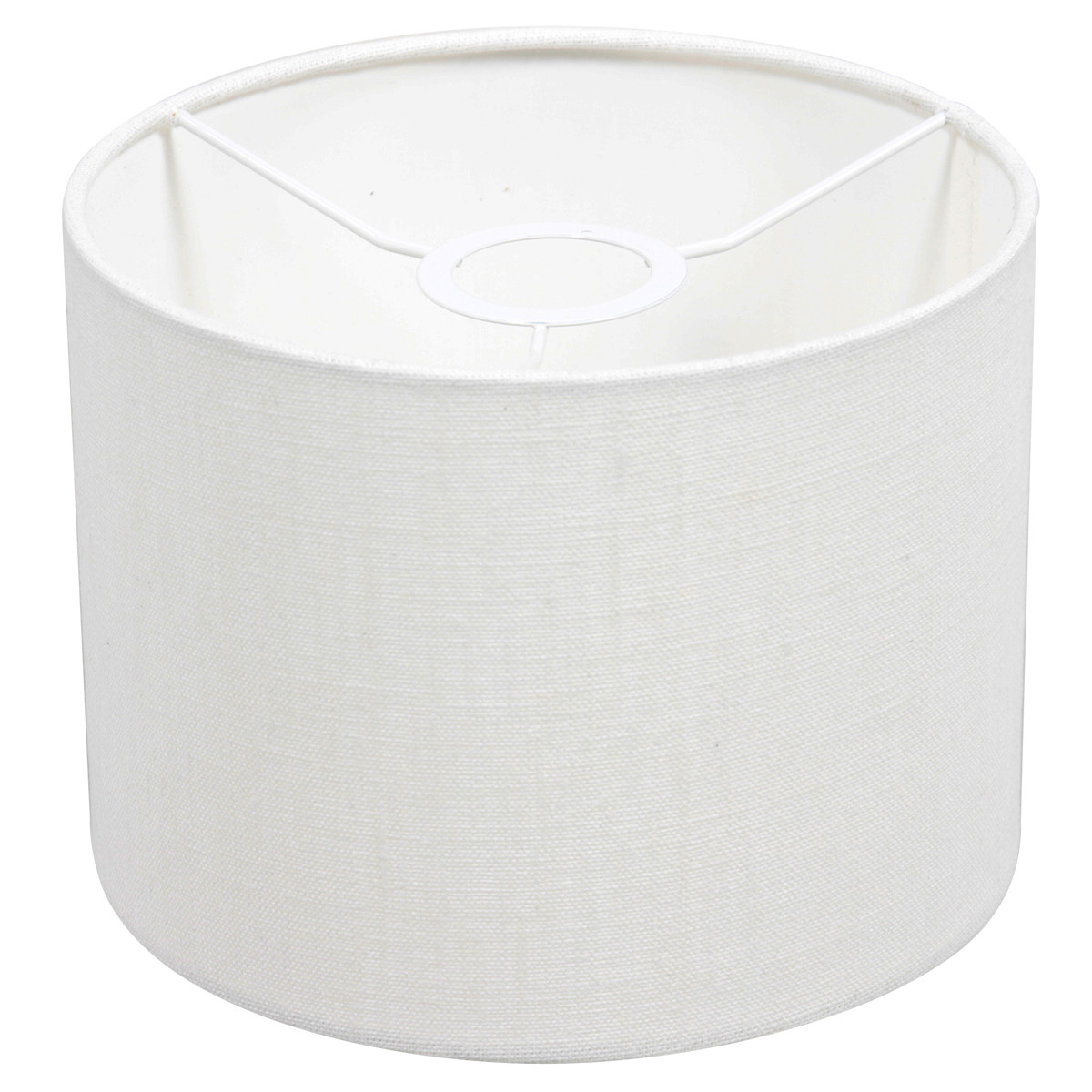 Lampe de table abat-jour en lin blanc Steinhauer Stang noir – Image 5