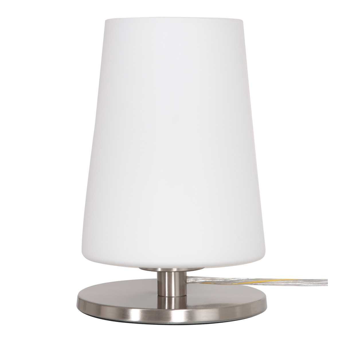 Lampe de table moderne couleur acier en verre dépoli Steinhauer Ancilla – Image 10