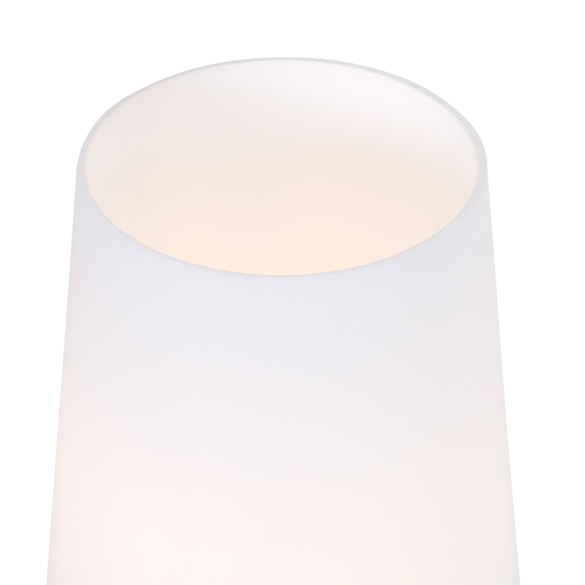 Lampe de table moderne couleur acier en verre dépoli Steinhauer Ancilla – Image 3