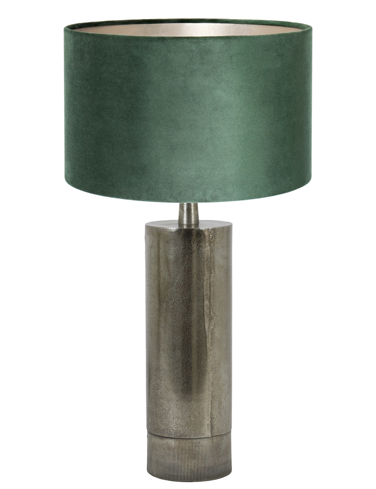 lampe-de-table-argentee-avec-abat-jour-en-velours-vert-light-et-living-savi-8415zw