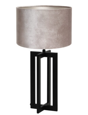 lampe-de-table-avec-cadre-noir-et-abat-jour-argente-light-et-living-mace-8458zw